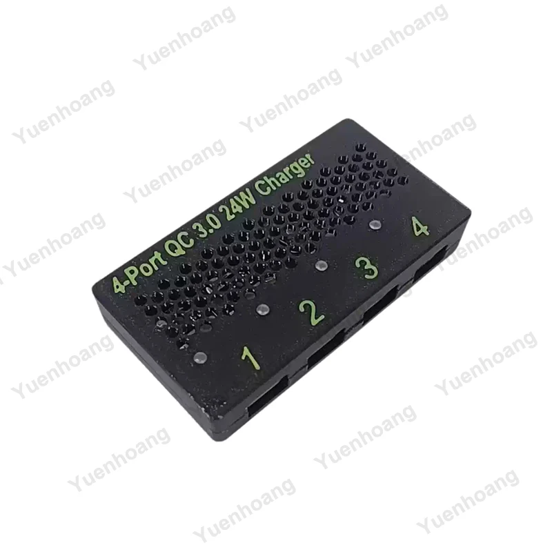 1PCS For 4 Channels QC3.0 Charging Board Protective Outer Shell 3D Printed PETG Protector Case with Output Indicator Light