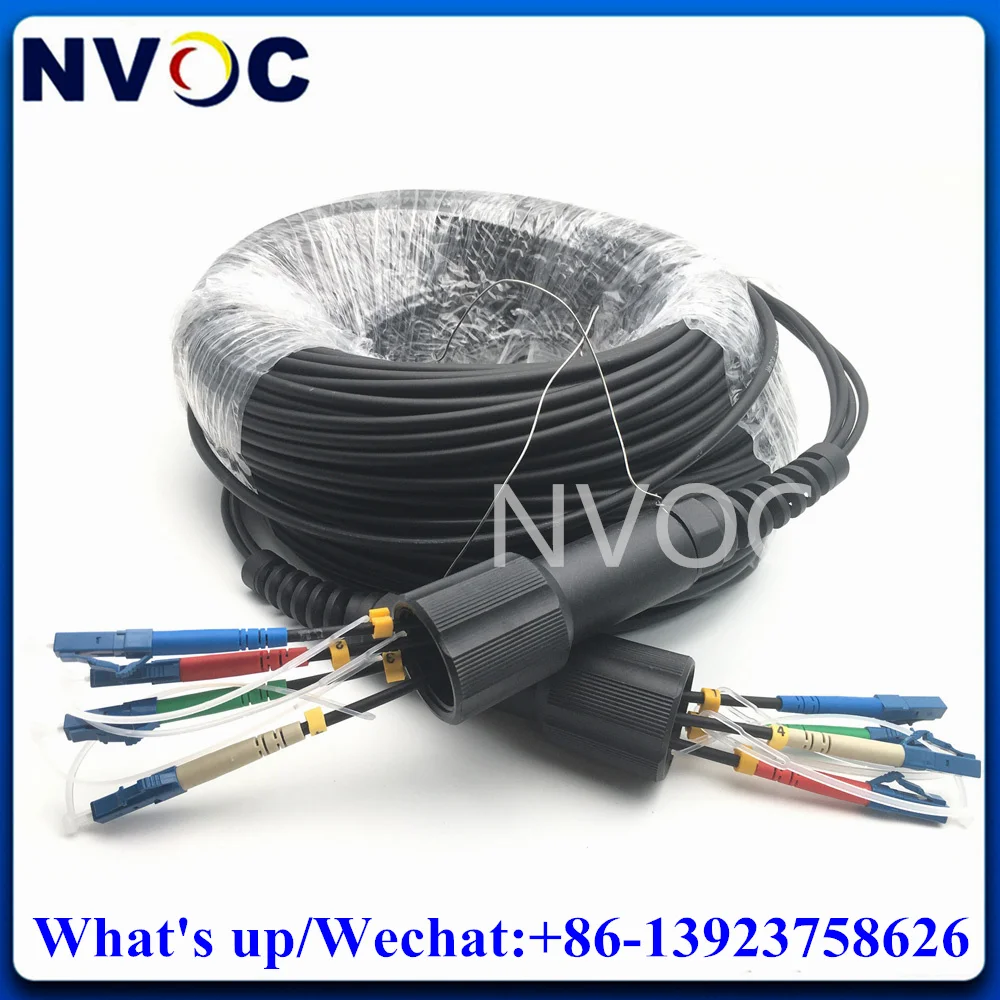 

4Core 100M 125M 150M 200M 250M 300M SM G657A,LSZH,4.5mm,4C LC/SC/FC/STUPC PDLC Armored Fiber Optic Patch Cord Cable Connector