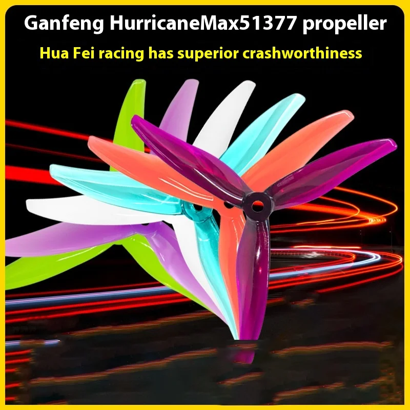 Gemfan Qianfeng Hurricane Max 51377 Paddle Traverse Model 5-Inch Three Bladed Propeller Competition