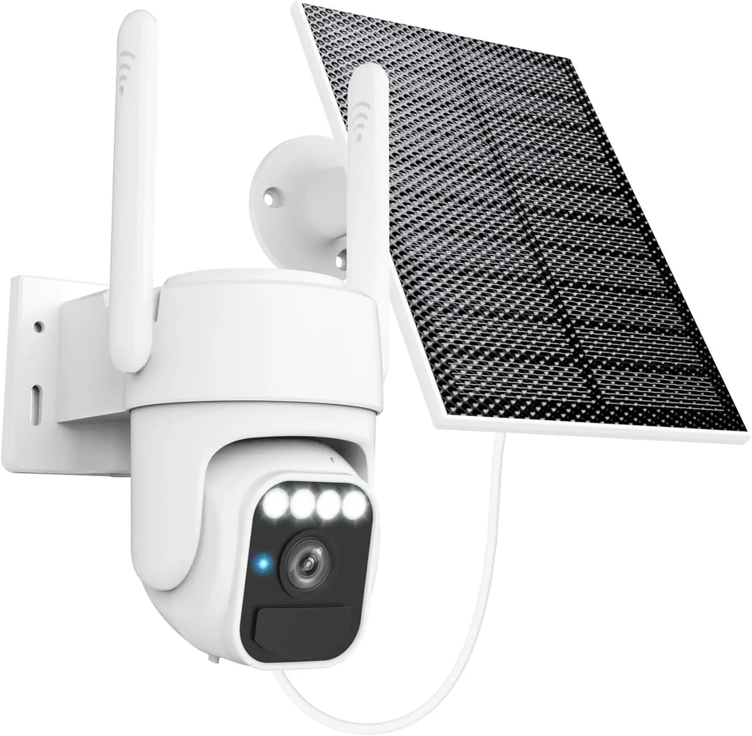 

Outdoor Solar Wireless Camera, Wi-Fi Security with 360° View, Two-Way Audio, Auto Tracking, Night Vision
