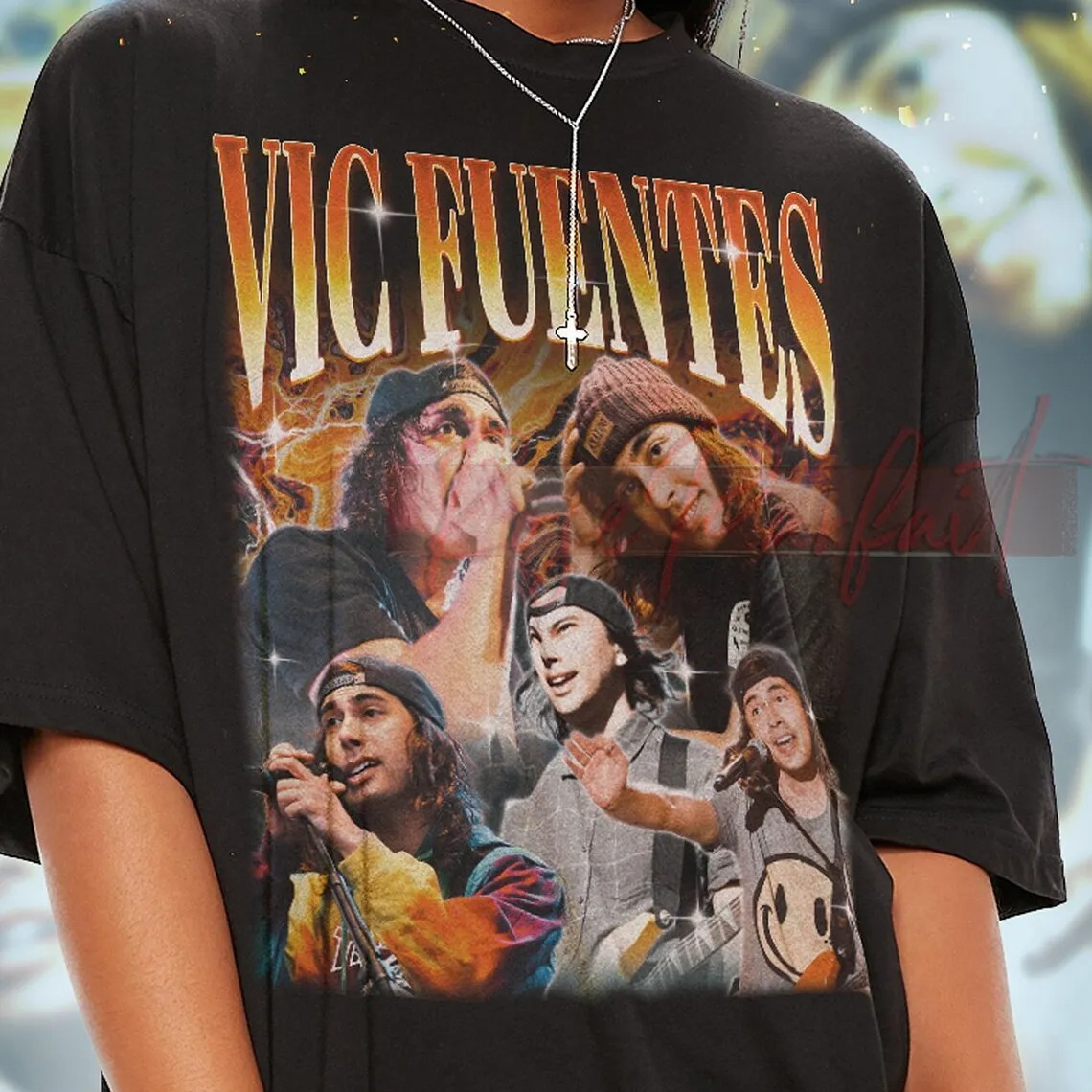 VIC FUENTES Vintage Shirt Vic Fuentes Homage Tshirt Vic Fuentes Fan Tees Vic Fuentes Retro 90s Sweater Vic Fuentes Merch Gift