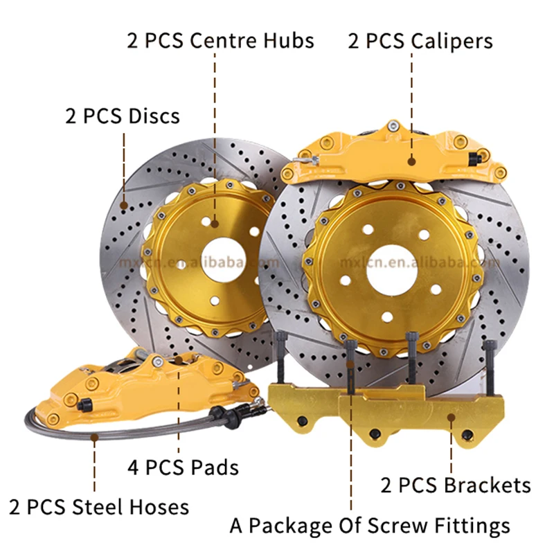 

Для MXL5200 Передний большой тормозной комплект, 4-поршневой гоночный тормозной суппорт, комплект - Китайские детали, автомобильные аксессуары, лучшие тормозные системы