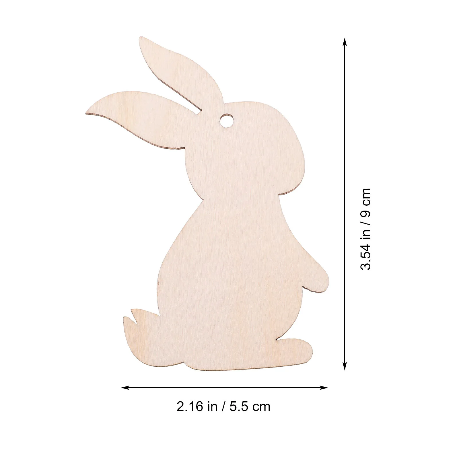 

30pcs Wooden Bunny Slices Unfinished Easter Craft Supplies Diy Graffiti Wood Cutouts For Home Decor Hanging Ornaments