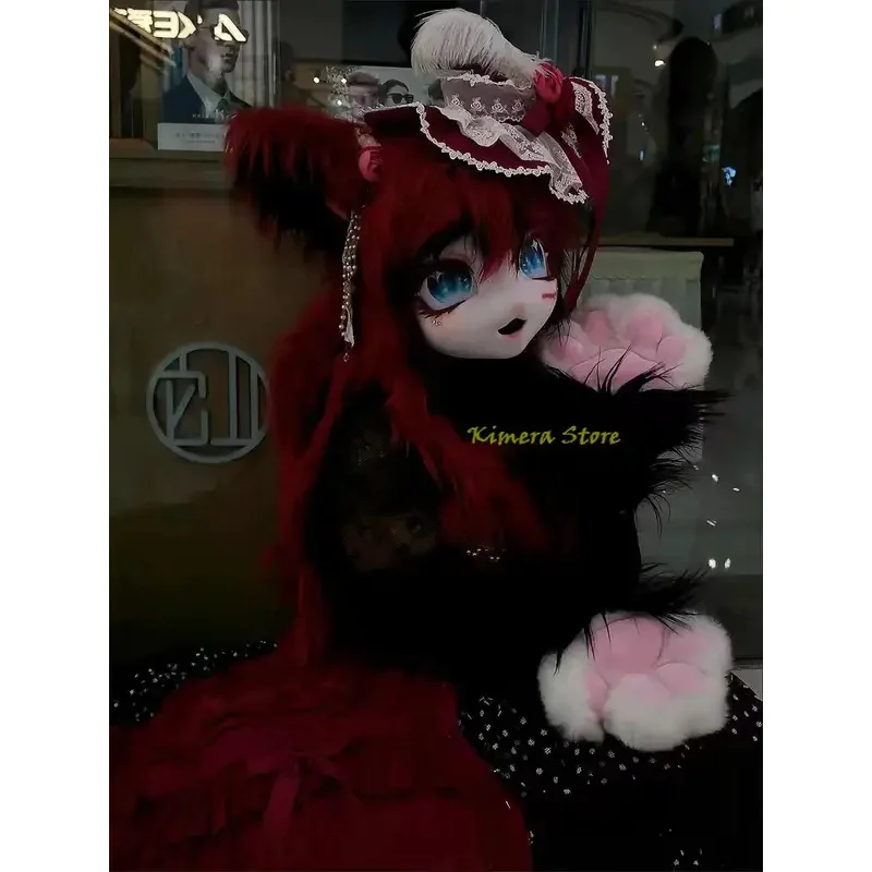 Furry Fandom Fursuit Eyeball Cosplay Costume Furry Suit Kigurumi Headsets Accessories Animal Dust Net Printing Eye Pupil Cartoon