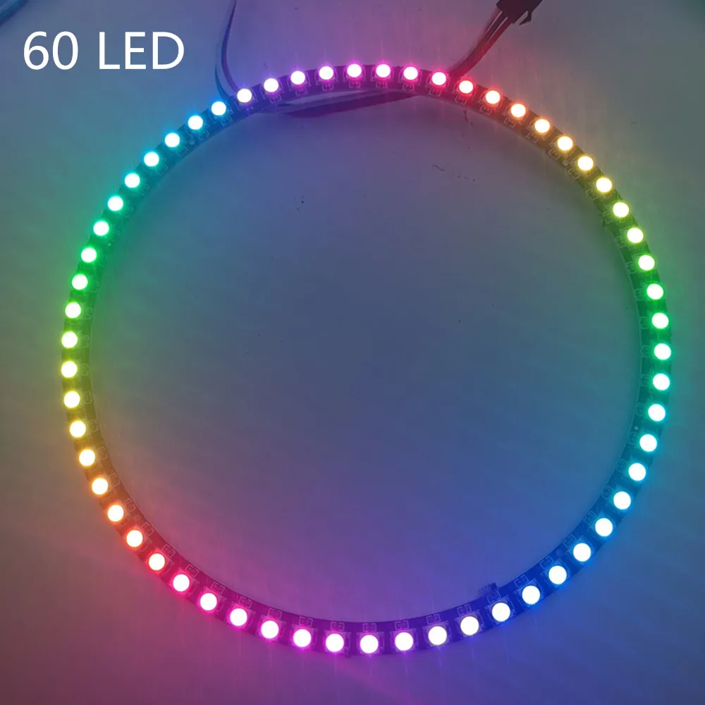 WS2812b Led ring Addressable 8/16/24/35/45Leds 5050 RGB Led Diode Ring Color IC Built-in LED