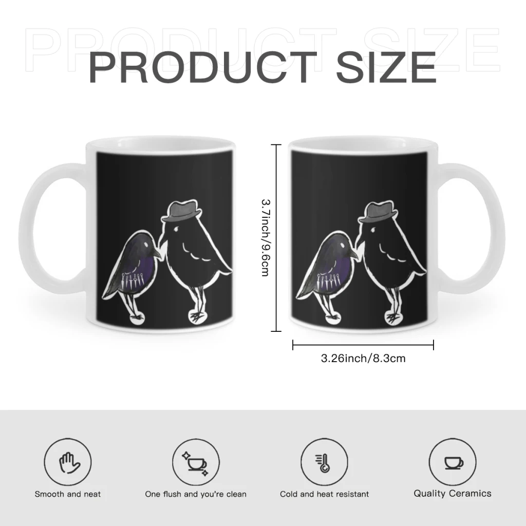 Kanej as crowsCoffee Mug Tea Cup 11oz Coffee Cup Funny Birthday Ceramic Mug Personalized Cup