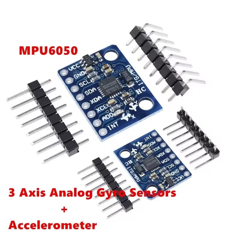 GY-521 MPU6050 3-Axis Accelerometer Gyro Module MPU-6050 6 DOF 6-Axis Accelerometer DIY Kit Compatible with 16-Bit AD Converter