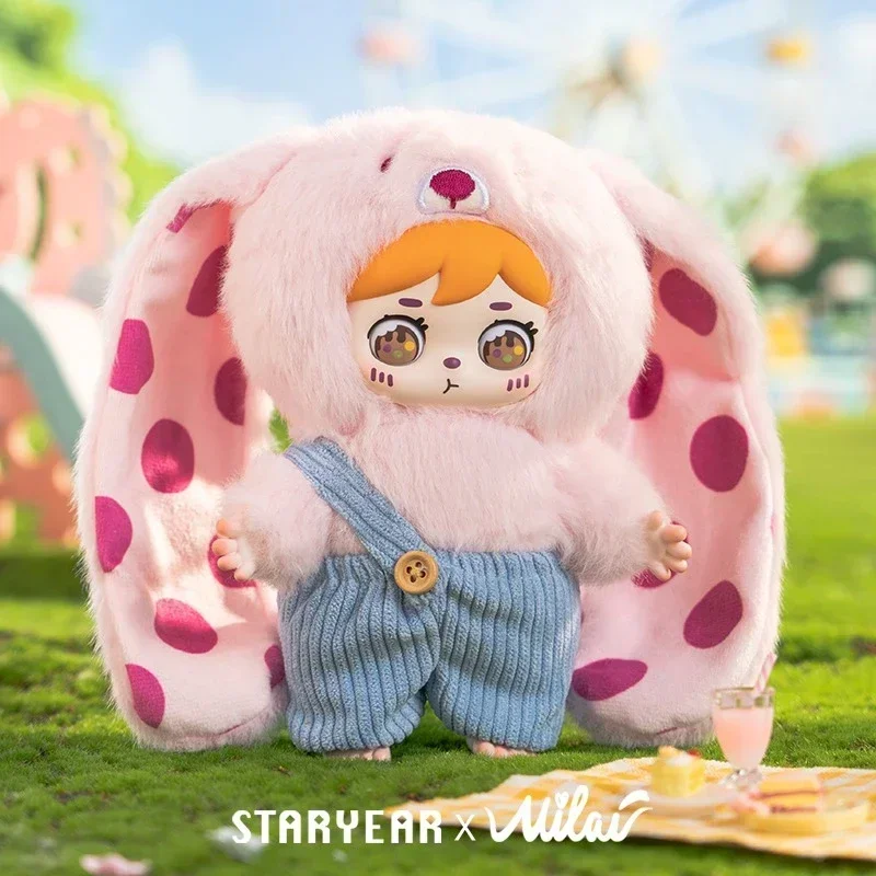 Nova série de orelha longa milai convite para a floresta caixa cega brinquedos figura misteriosa bonito decoração do quarto brinquedos caixa surpresa presente aniversário