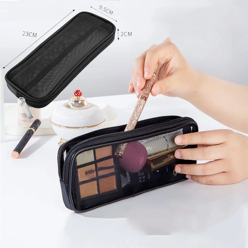 

1pc Makeup brush travel bag Washing toothbrush storage bag Multi functional and versatile makeup bag Large capacity toiletries S