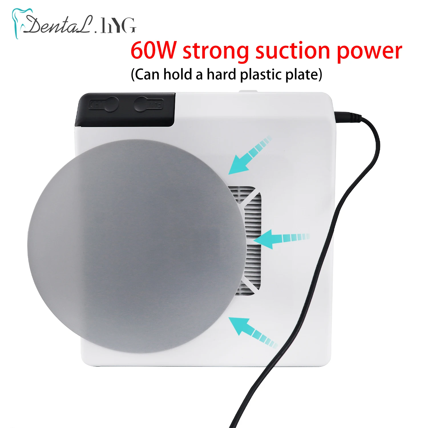 60W Dust Collector Extractor Dental Vacuum Cleaner Dental Lab Equipment Dust Suction Machine for Polishing