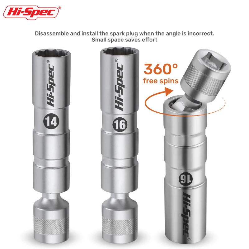 Magnetic Universal Spark Plug Socket, 3/8