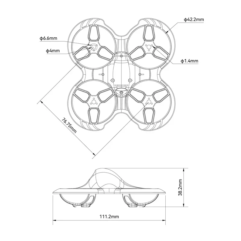 BETAFPV Cetus Pro Brushless Whoop Frame