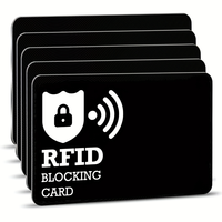 5/10Pcs Set RFID Blocking Cards NFC Debit Credit Cards Passport Protector Blocker Card Set Smart Anti-Theft Design RFID Blocker