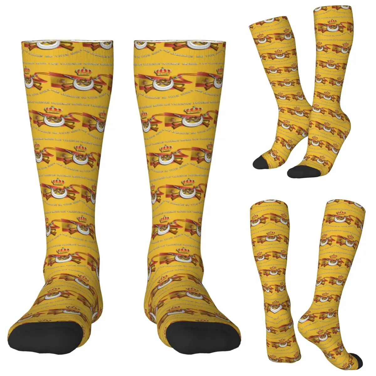 

Spanish Legion Flag Spain Army Proud Socks Harajuku Stockings All Season Long Socks Accessories for Unisex Christmas Gifts
