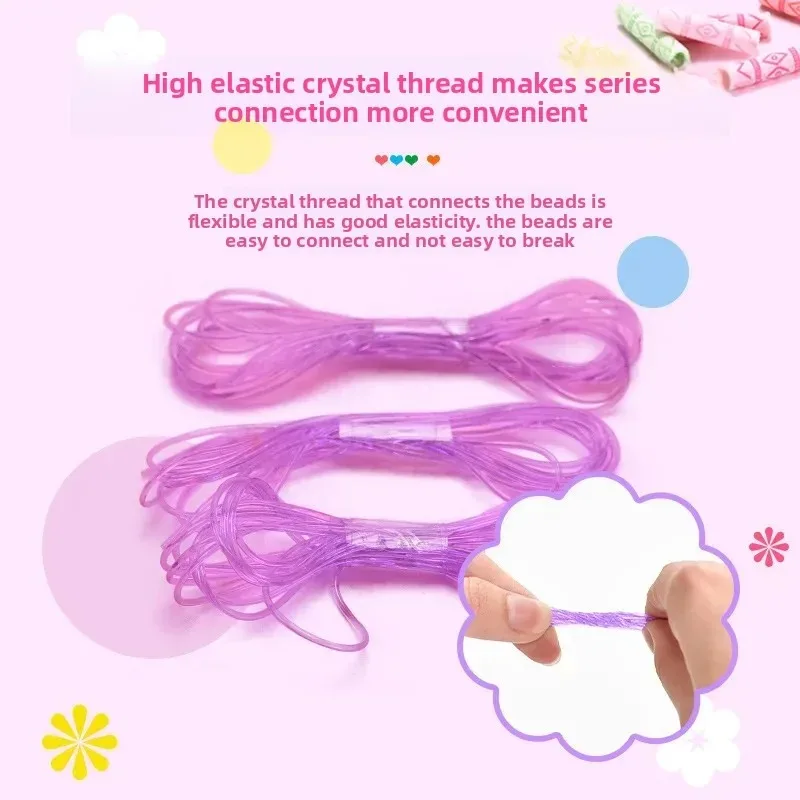 Girls DIY Bead Set Jewelry Making Kit for Kids Girl Pearl Beads for Bracelets Rings Necklaces Creativity Kits Art Craft