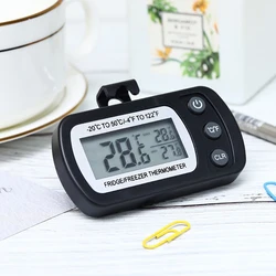 New Electronic Digital Refrigerator Freezer Thermometer Max/Min Record Function With Hook Household Kitchen Thermometer Supplies