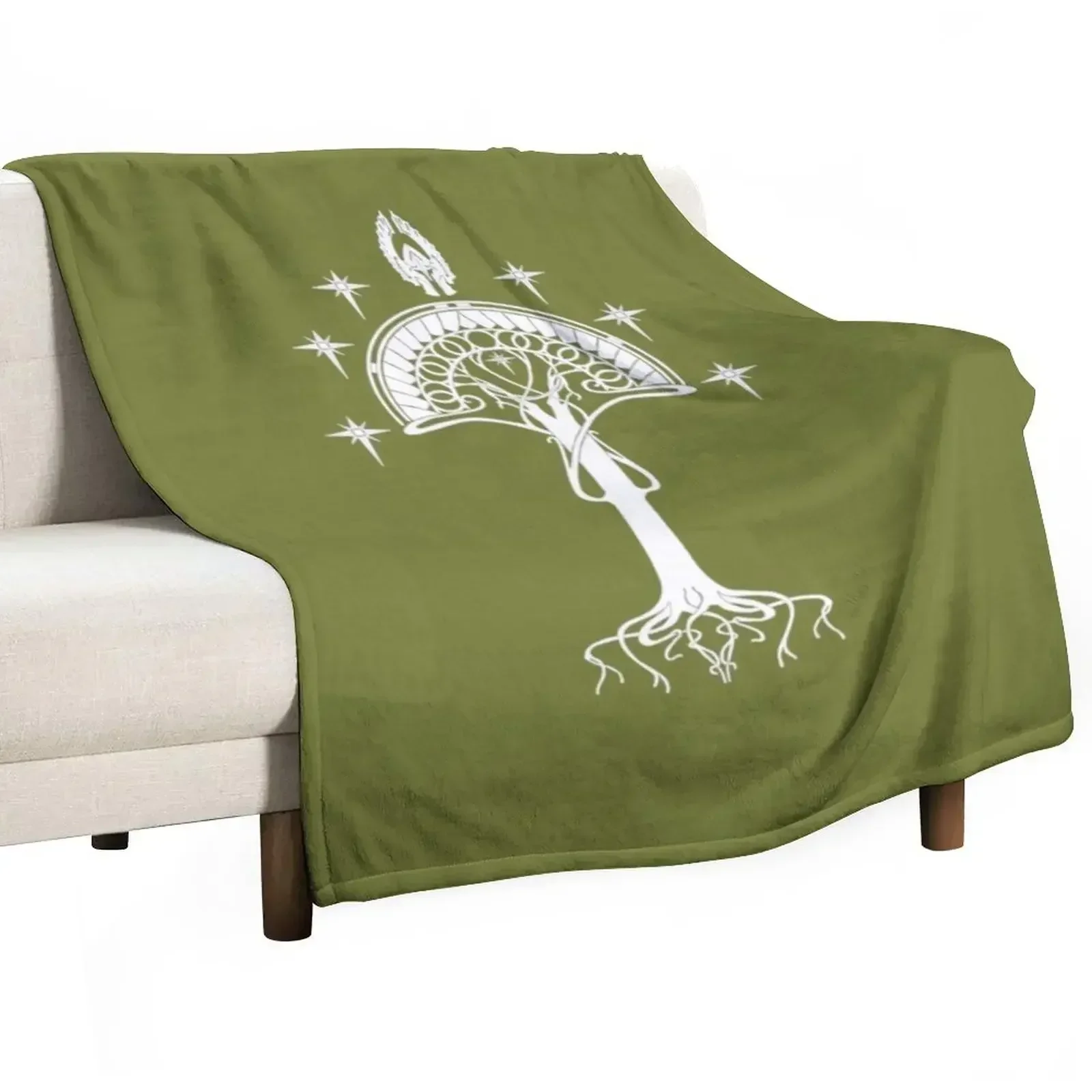 

Sigil of the United Kingdom of Arnor and Gondor Throw Blanket Comforter blankets and throws Flannel Blankets