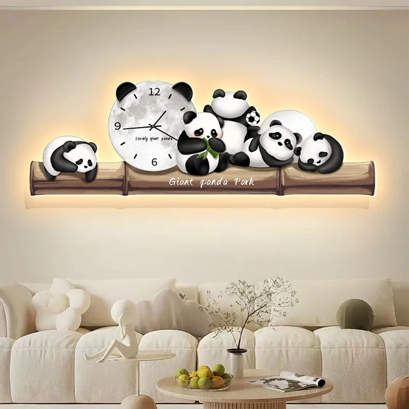 #Japanese Nordic Wall Clocks Restaurant Led Design Fashion Aesthetic Wall Watch Art Mural Villa Luxury Design Wanduhr Wall Decor
