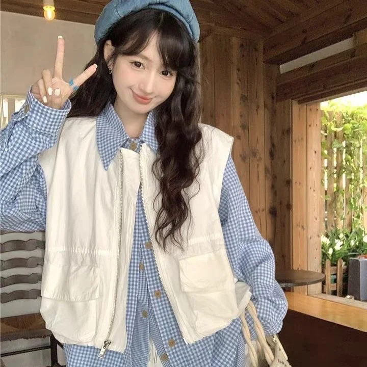 

Long Sleeve Shirts Womens Satin Ruffled Button Down Tops Oversized Neutral Boyfriend Style Relaxed Fit Spring Daily Comfortable