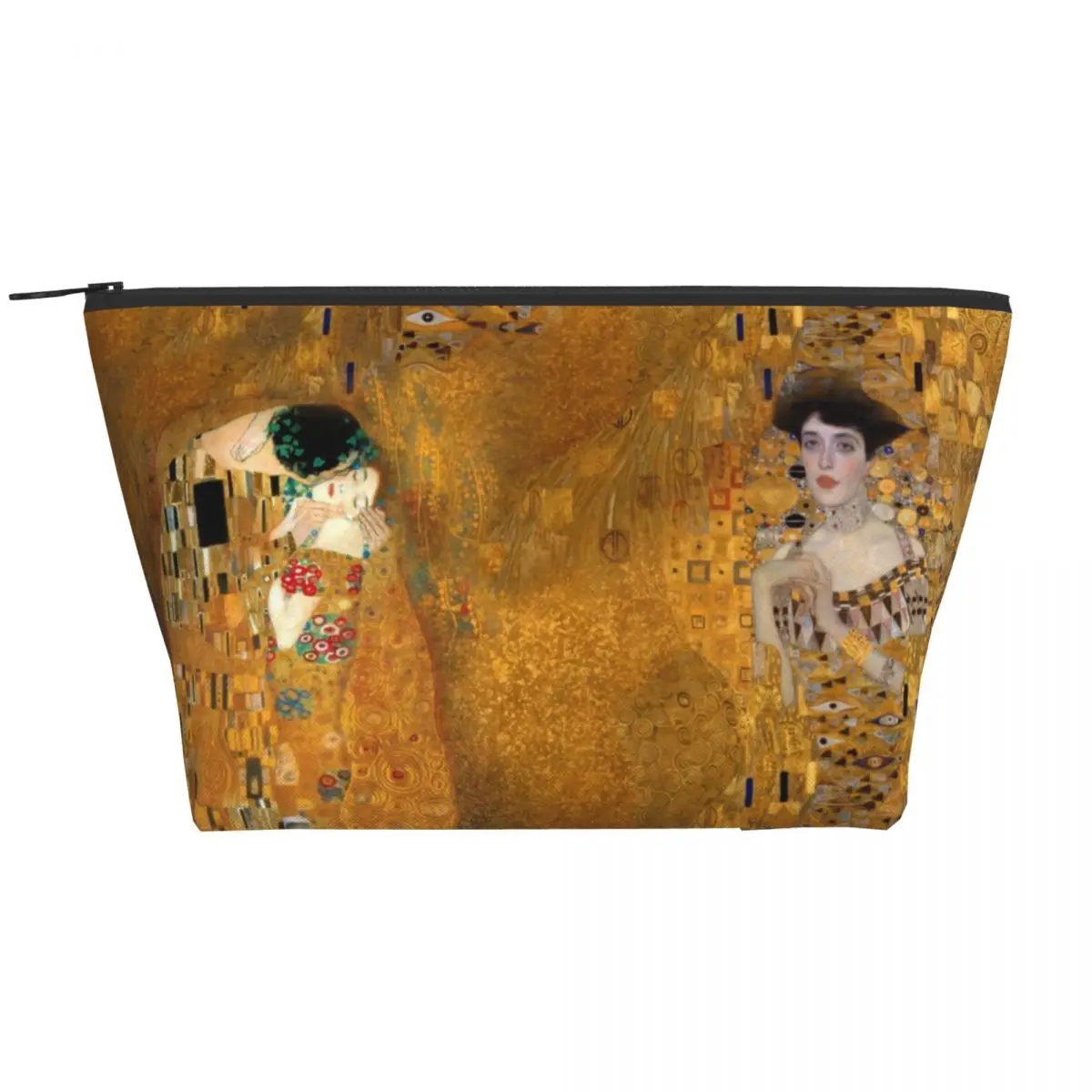 Travel Woman In Gold Toiletry Bag Fashion The Kiss By Gustav Klimt Makeup Cosmetic Organizer Women Beauty Storage Dopp Kit Box