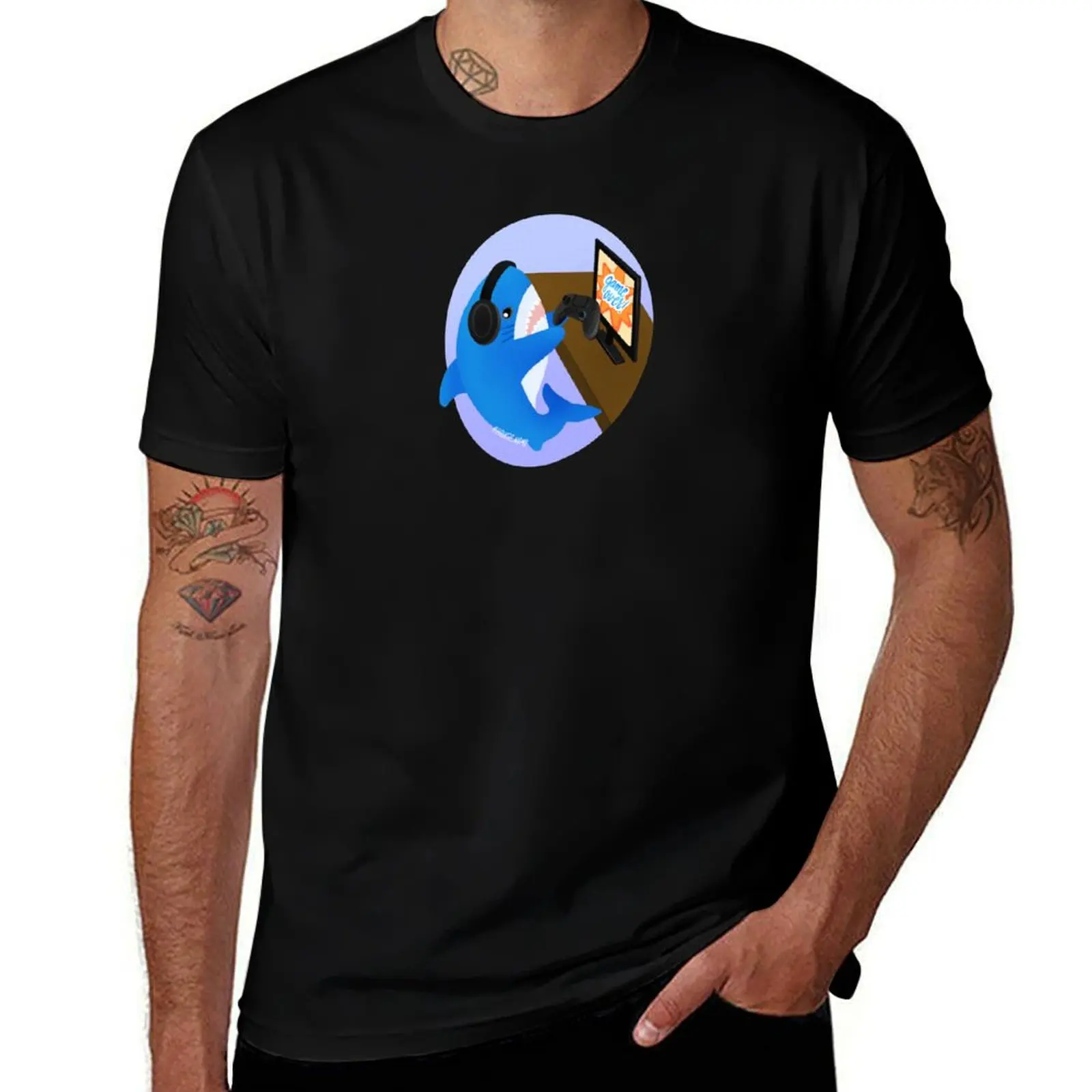 

Gamer Blahaj/shark T-Shirt t shirt man designer t shirt custom print T-Shirt