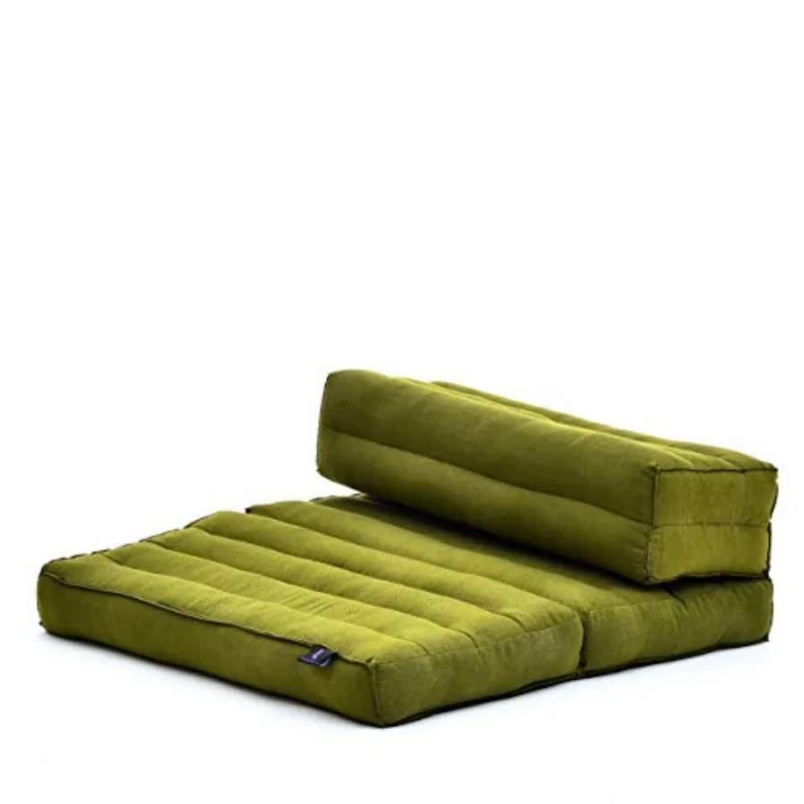 

Foldable Floor Mattress 2 in 1 Floor Meditation Mat for Yoga and Relaxation Seating Futon with Kapok