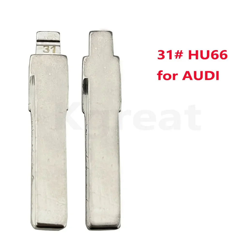 10 stücke 31 #86 #89 # hu66 ungeschnittenes leeres Flip-Remote-Schlüssel blatt aus Metall für VW Passat Bora Sitz Skoda Audi für Keydiy kd xhorse vvdi jmd