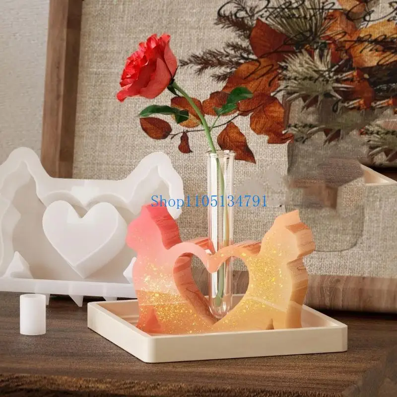 

98km Animal Plant Stand Silicone Molds Perfect for Epoxy Resin Flowerpot Crafting