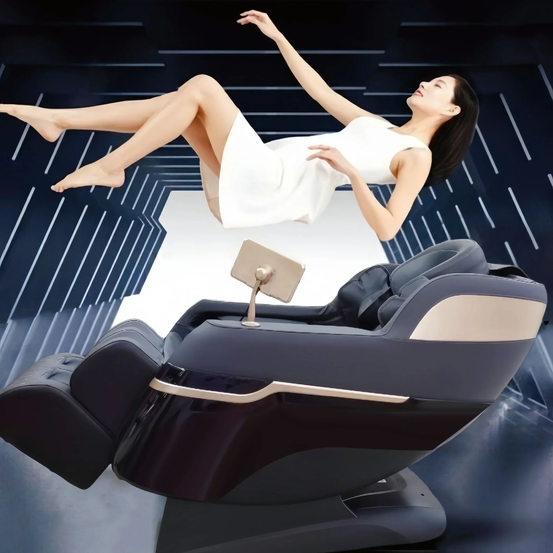 3 Year Warranty 4D SL Track Massage Chair  Zero Gravity Massage Recliner Full Body Airbag Massage Sofa Touch Screen Office chair