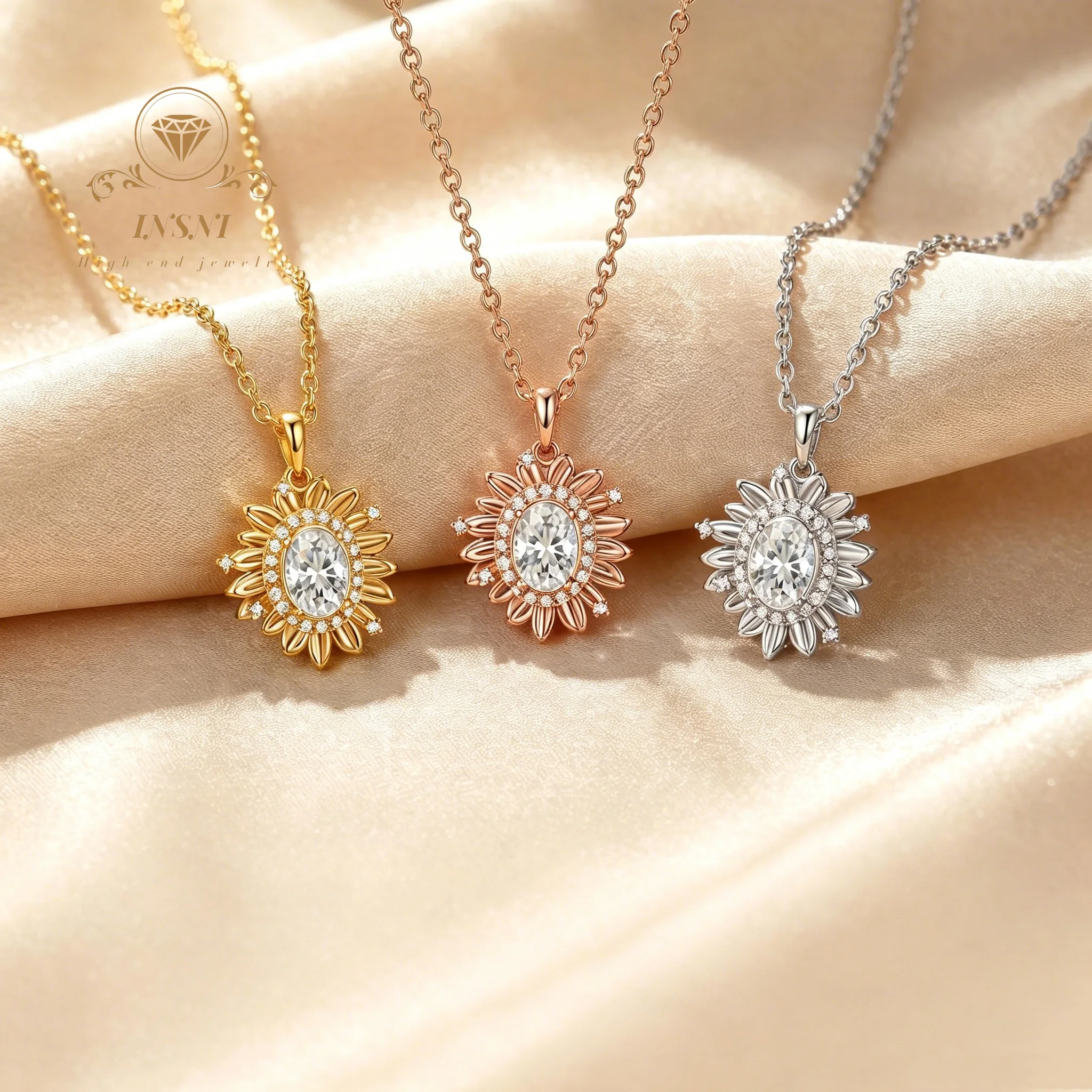 s925-silver-sunflower-oval-moissanite-pendant-necklace-clavicle-chain-affordable-light-luxury-jewelry-daily-commuter-wear-gift