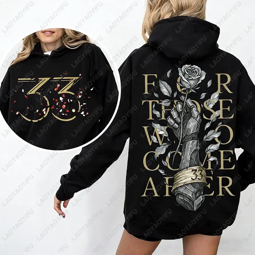 Expedition 33 for Those Who Come After Quote Gamer Hoodie Gustave Clair Obscur Fan Women Sweatshirt Game Tribute Apparel Hoodie