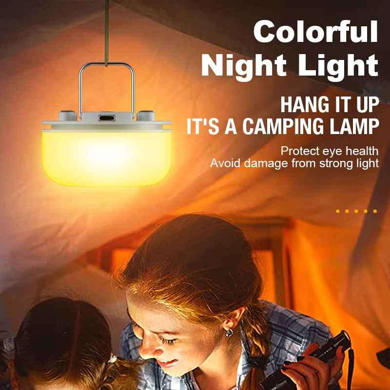 مصباح جو LED مع 8 أوضاع إضاءة للاحتياجات متعددة الاستخدامات يدعم شحن TYPE-C مما يخلق الضوء المحيط المثالي Enviro #5