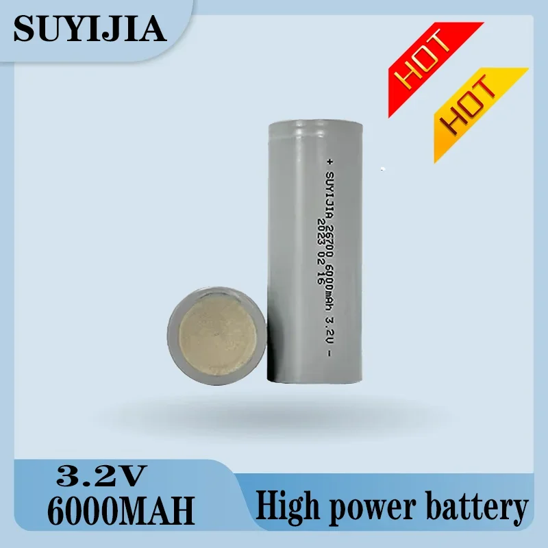 SUYIJIA 26650 batería de litio 3,7 V 4,2 V gran capacidad potencia linterna de luz fuerte batería de litio recargable 5000mAh