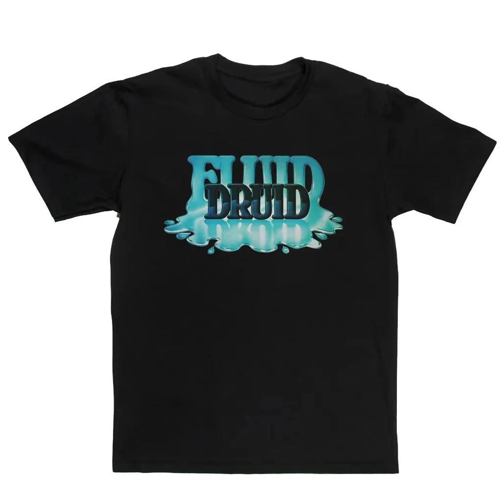 

2025 Summer new Druid Fluid Druid Street Peripheral Pattern Printing Luxury Brand Cotton Men's Women's T-Shirts Short Sleeves