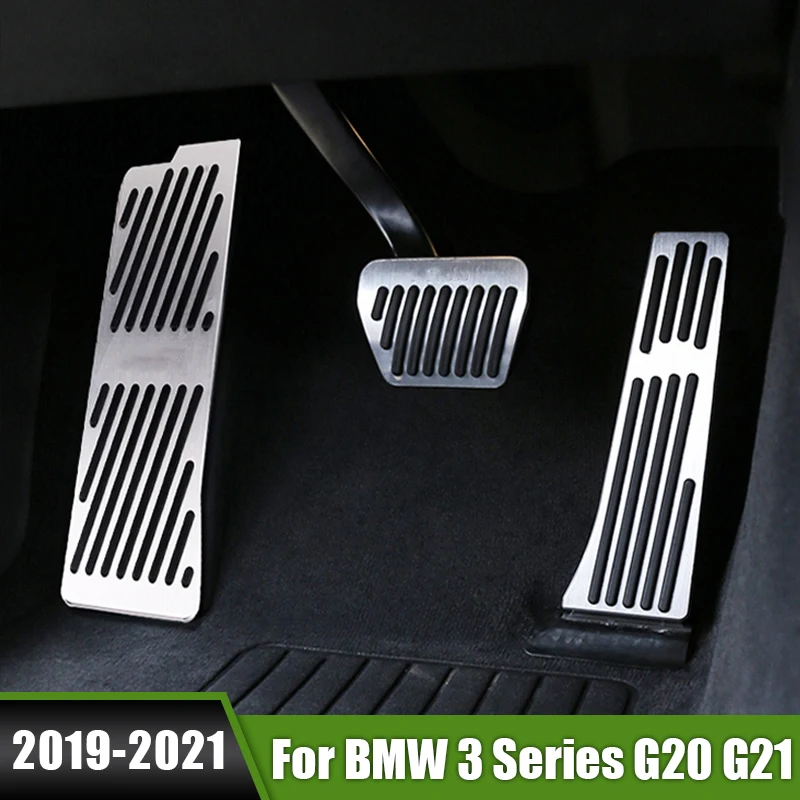 

Для BMW 3 серии G20 G21 2019 2020 2021 алюминиевая автомобильная подставка для ног педаль акселератора топливная накладка на педаль тормоза Нескользящая Накладка аксессуары