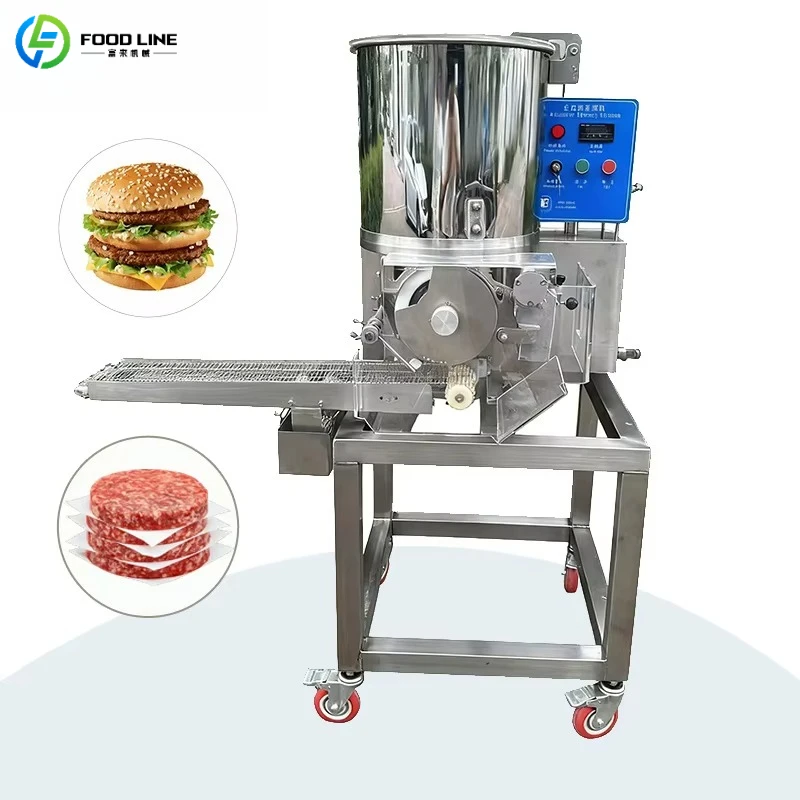 Customized Full Automatically Heart Shape Shrimp Potato Burger Press Forming Fish Meat Cutlets Chicken Nuggets Making Machine
