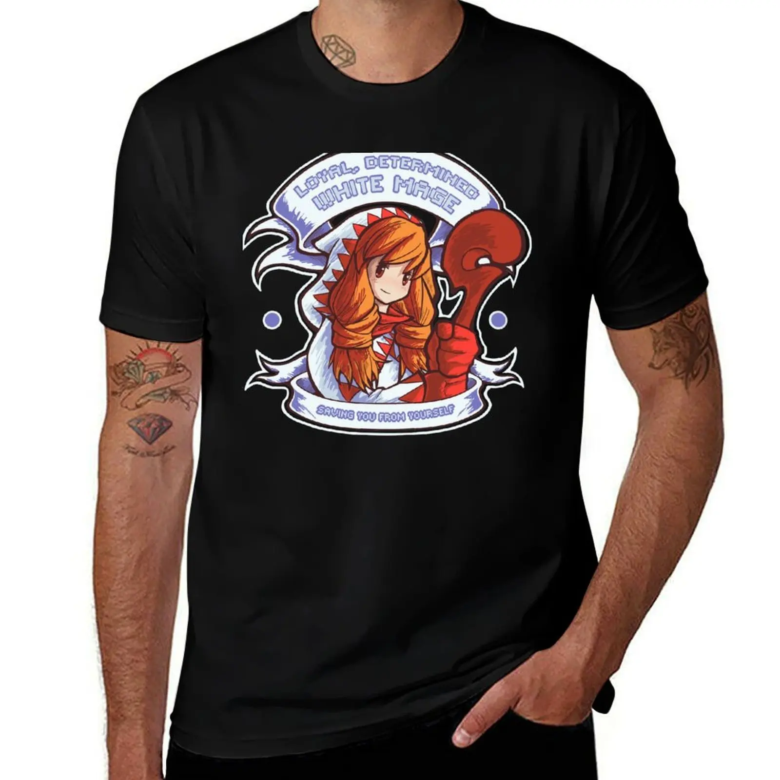 Loyal, Determined White Mage T-Shirt Halloween Theme T-Shirt