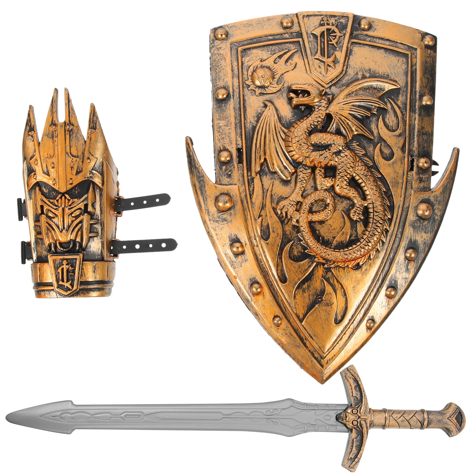 1Set Children's Battle Costume Kit Kids Role Playing Cosplay Props Performance Accessories