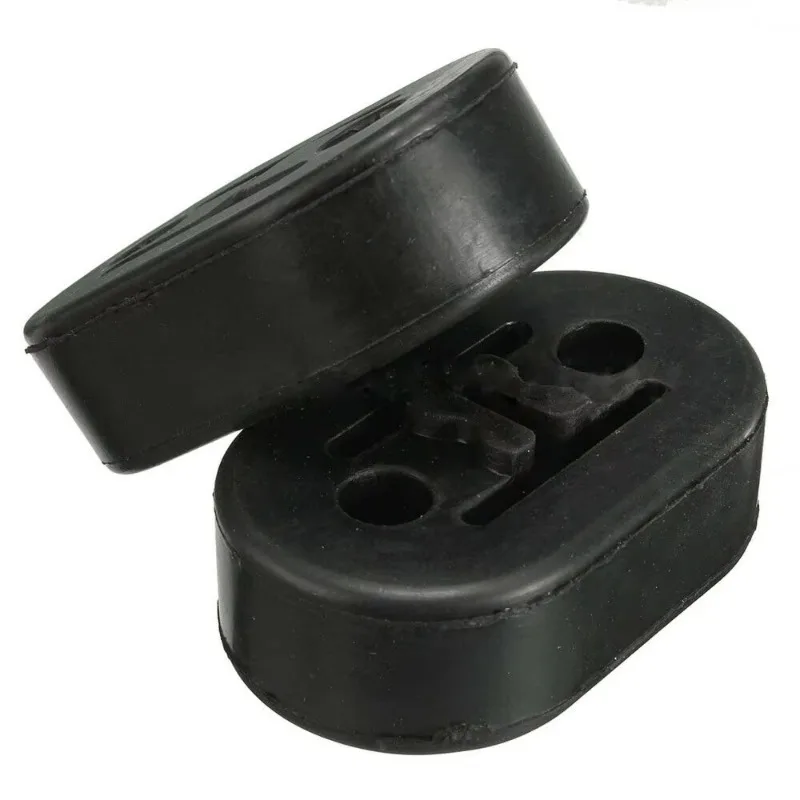 2Pcs Exhaust Pipe Support Bracket Muffler Suspension Ring Hanger Rubber Exhaust Mount Exhaust Hanger Muffler Suspension Lug