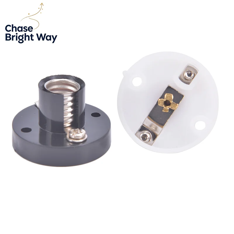 E10 Screw Holder DIY Flat Lamp Bases Physics Electric Beads Testing Parts