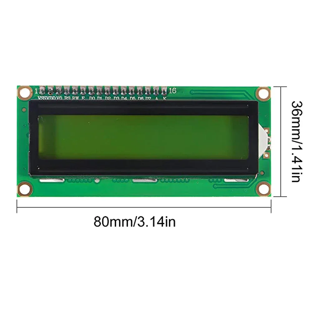 Módulo LCD1602 16x2 caracteres Tela LCD Azul PCF8574T PCF8574 1602 LCD com Interface IIC I2C 5V