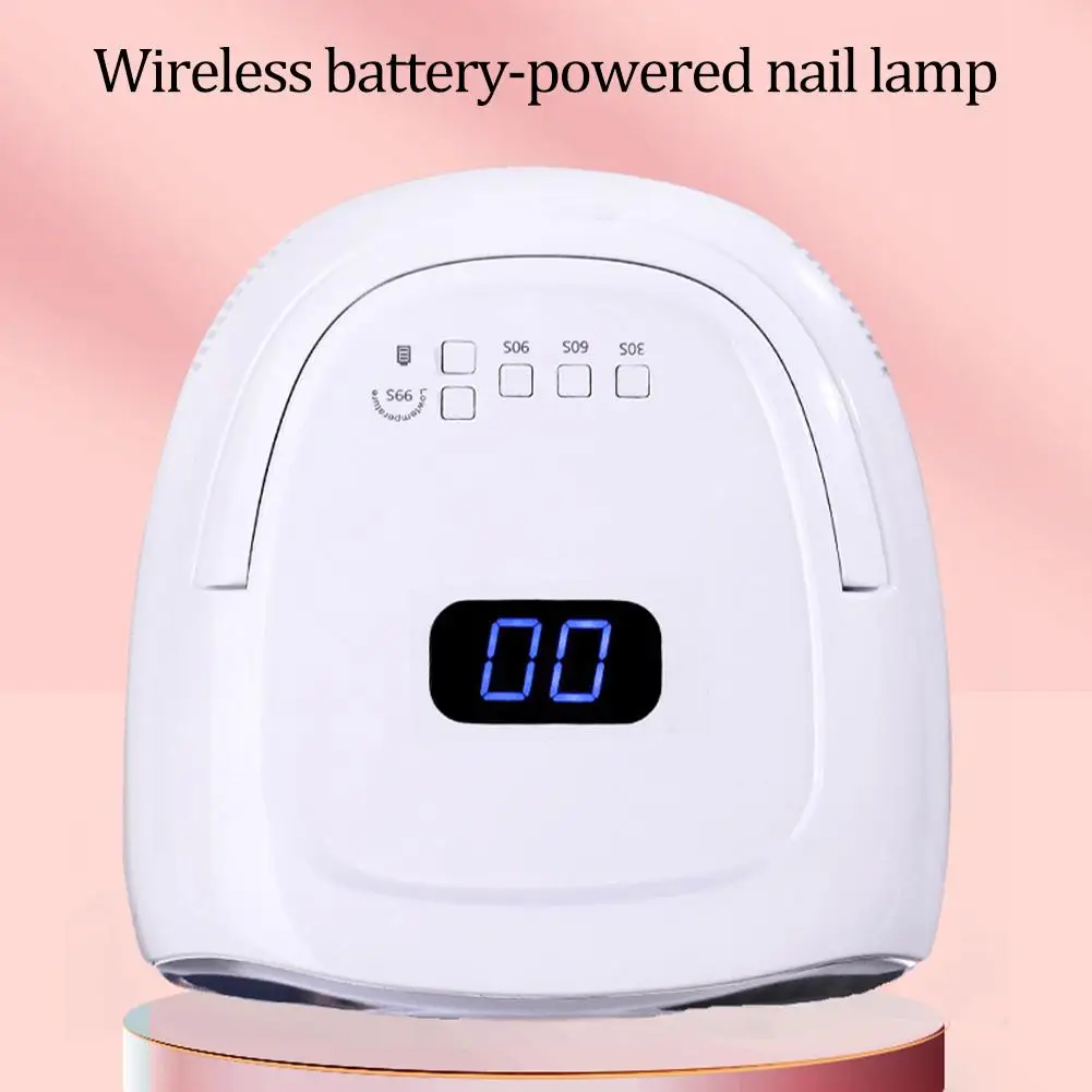 

Rechargeable Nail Lamp Wireless Gel Laquer Dryer Manicure Lamps LED Pedicure Lamp UV Nail Cordless Light N7M4