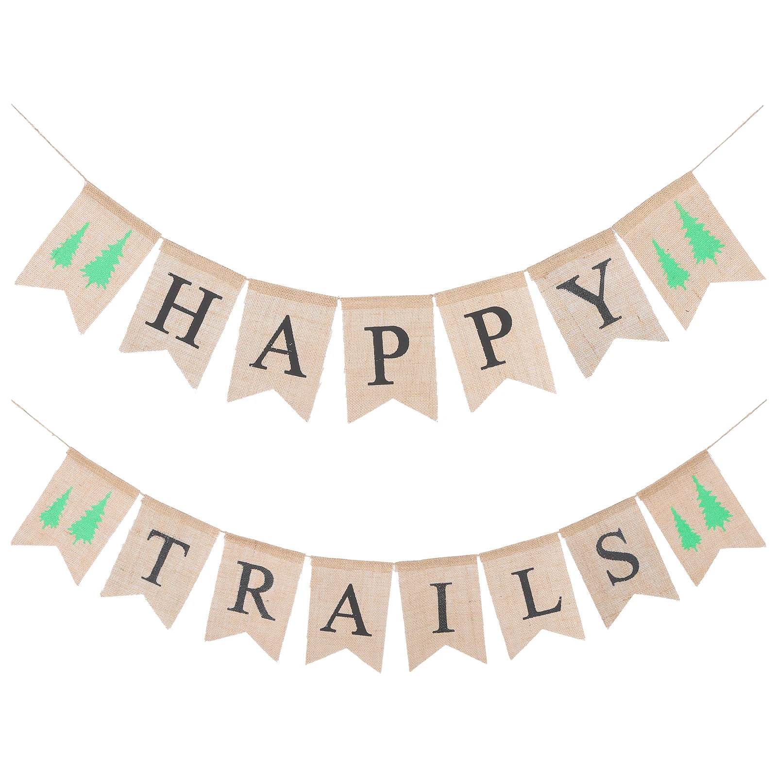 

Bunting Banner Birthday Party Decoration Flags Swallowtail Hanging Garland Linen Baby Birthday Decorative Reusable Theme