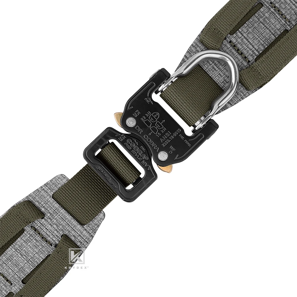 KRYDEX Tactical Men Belt Original Cobra Buckle Tegris Rigger MOLLE Waist Belt Heavy Duty Range Belts For Outdoor Gun Hunting