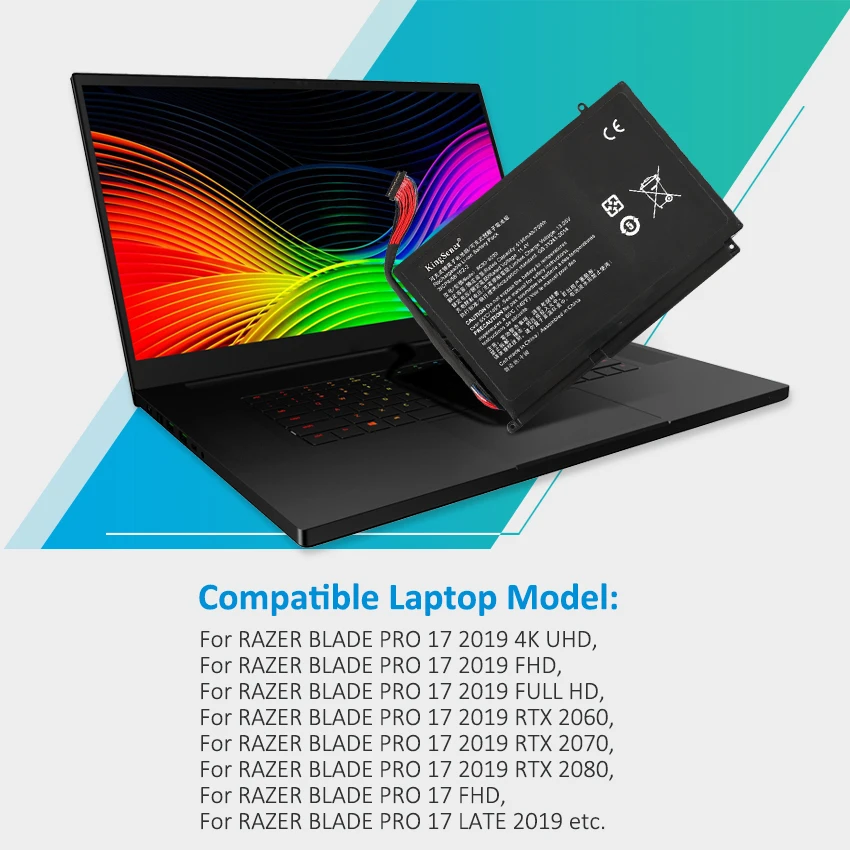 RC30-0220 batería del ordenador portátil para Razer Blade Pro 17 2017 RZ09-0220 RZ09-02202 RZ09-02202E75 RZ09-02202E75-R3U1 GTX1060 i7-7700HQ