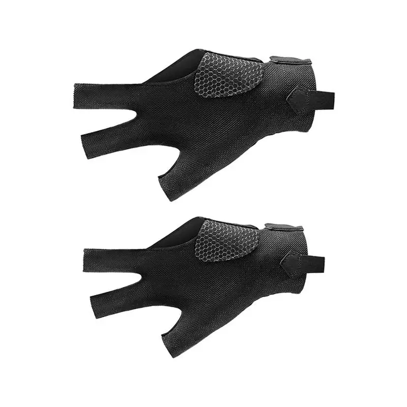 Billiard Left Gloves Three Finger Cue Shooter Pool Gloves Cue Sport Mittens for Practice Billiard Accessories for Women & Men