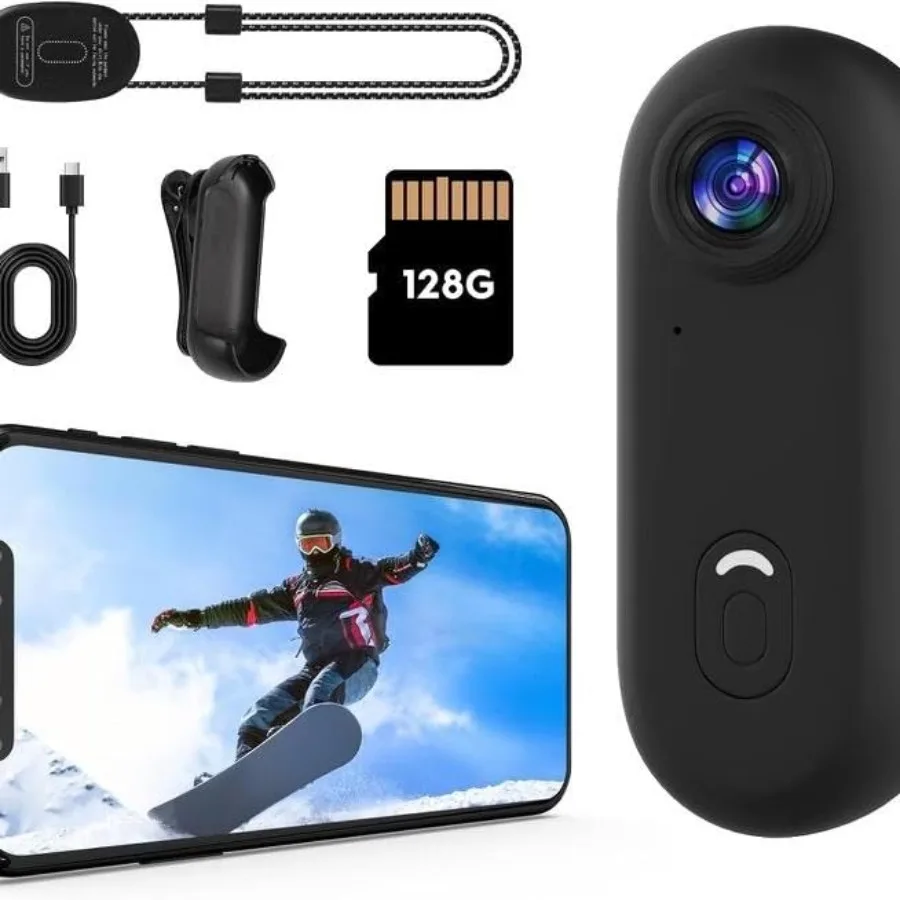 

Security, work, guard, travel wearable action camera; black ABS plastic; FHD 1080P/4K recording; thumb-sized hands-free portabl