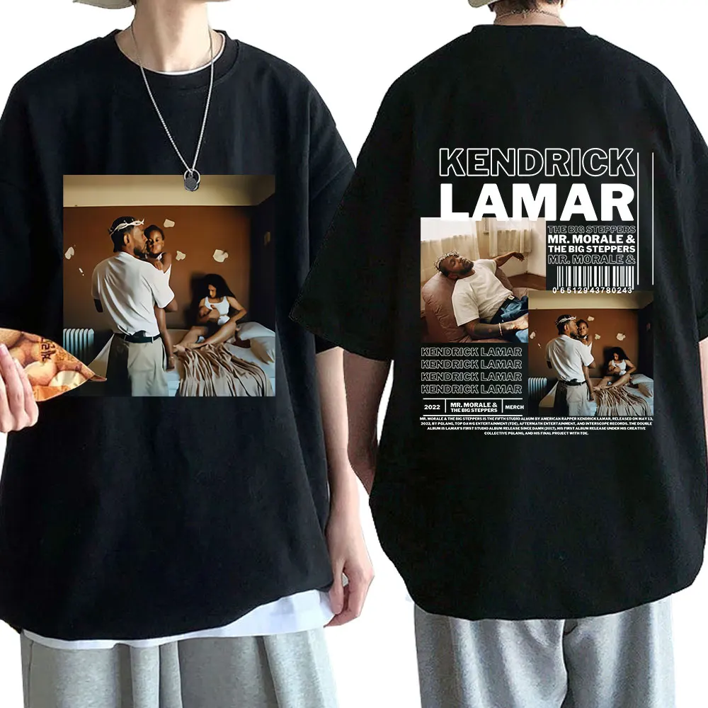 Rapper Kendrick Lamar Graphic T Shirt Music Album Mr Morale & The Big Steppers Oversized T-shirt Men's Hip Hop Fashion T-shirts