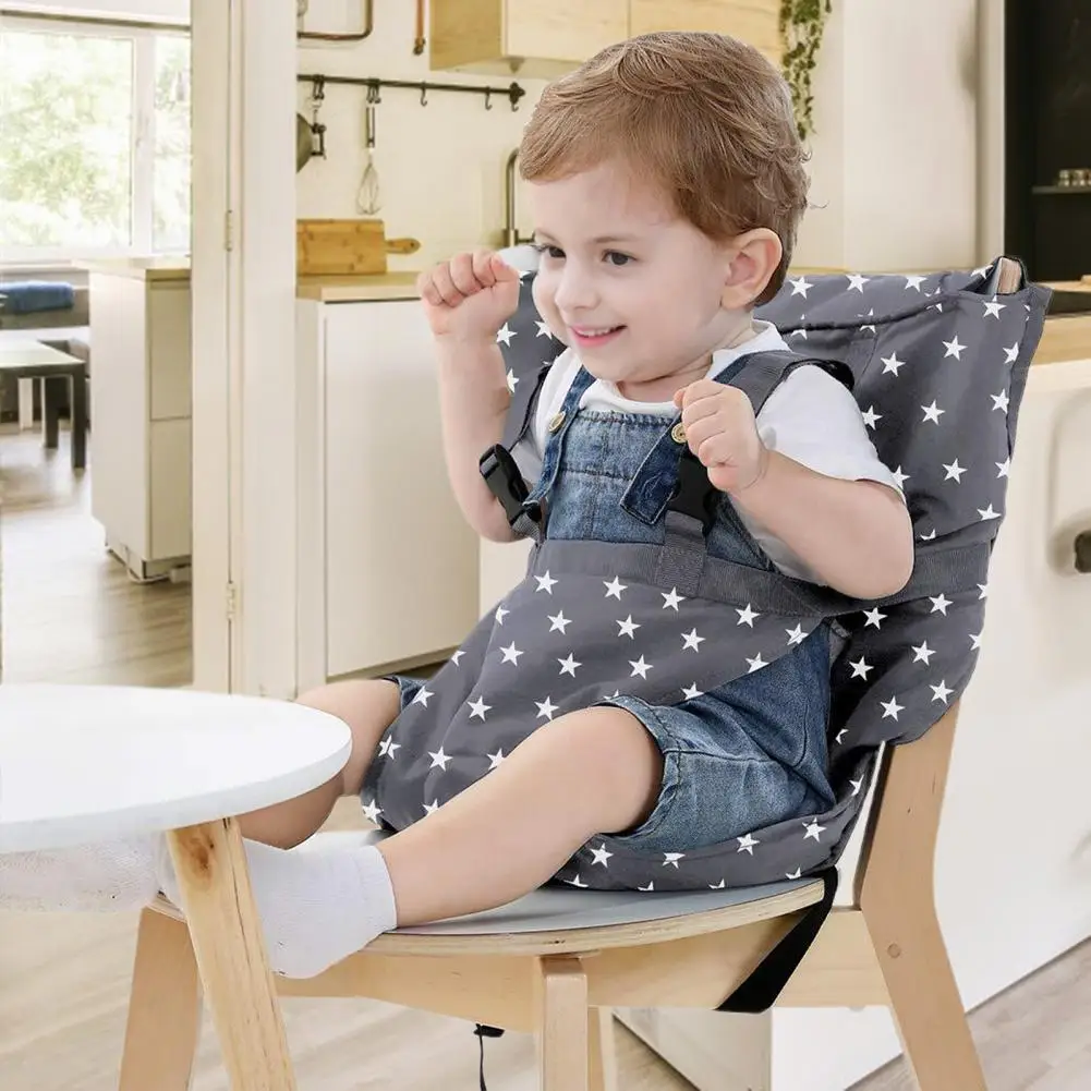 Cinto de segurança para cadeira alta de viagem, cinto de segurança ajustável para crianças, jantar infantil