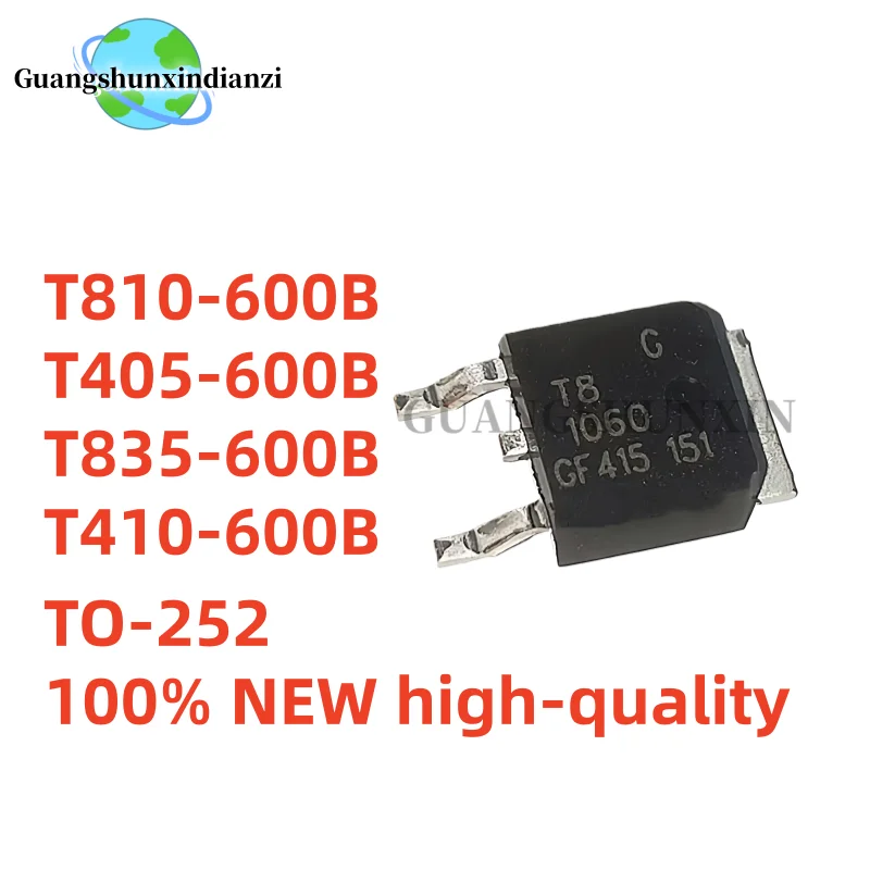 10PCS 100% NEW T410-600B TO-252 T410-600 410-600 T41060 410-600B T405-600B T405-600 T40560 T835-600B T835-600 T83560